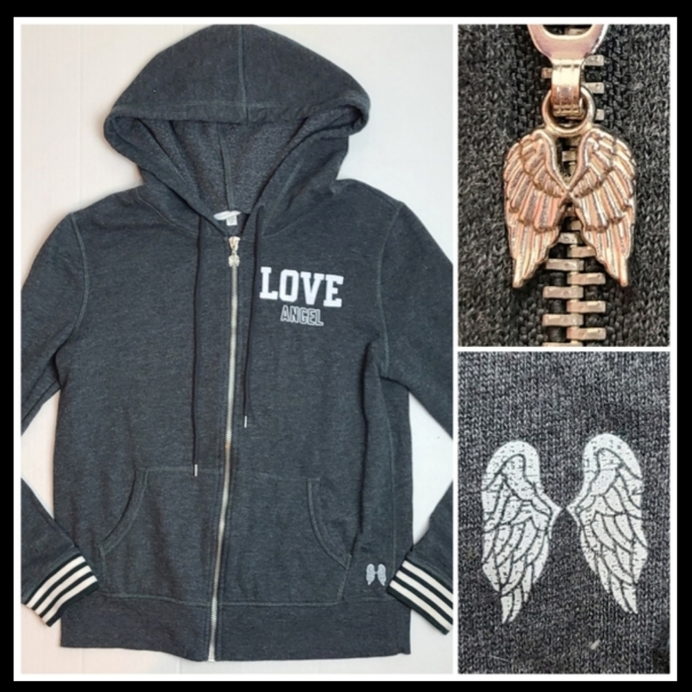 VICTORIA'S SECRET y2k Angel Zip Up Hoodie